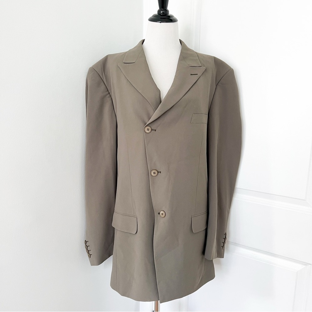 Il Canto Classic Olive Green Blazer - Size 40L